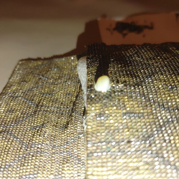 Vintage Beaded Purse Clutch Tassels Snap Closure  Intricate Beadwork - Picture 8 of 10